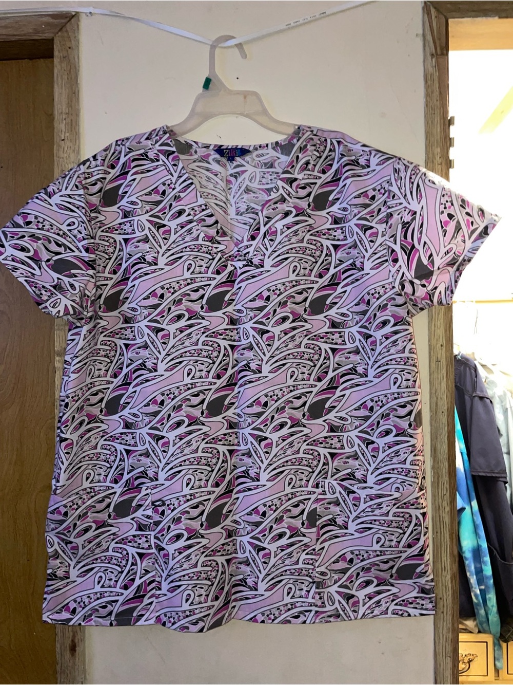 Pink Patterned Short-Sleeve Women's Tee by